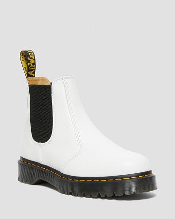 Dr Martens 2976 Bex Smooth Leren Enkellaars Dames Wit | NL 83ILH